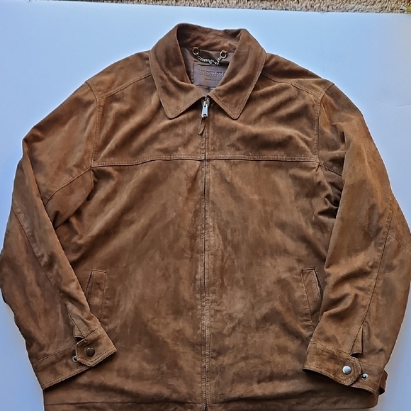 Men's Brown Golden Bear Suede Jacket XL - Picture 4 of 13